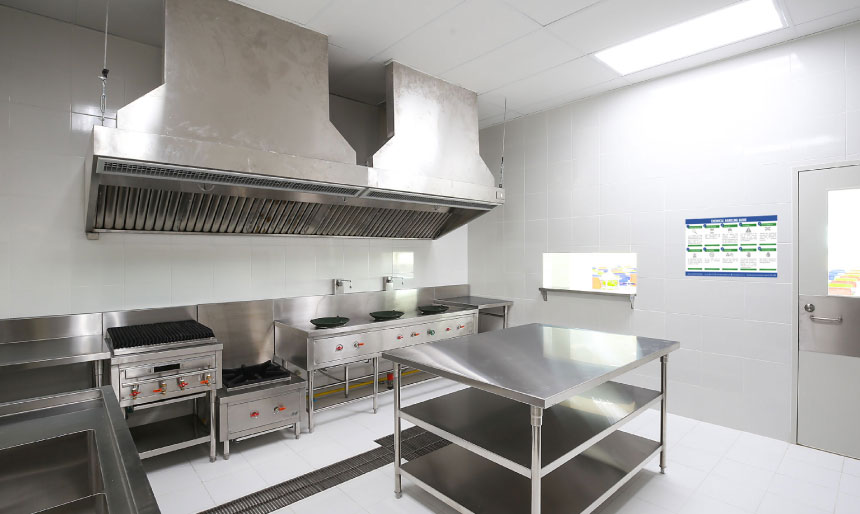 Clean commercial kitchen Dalcon Hygiene products feature